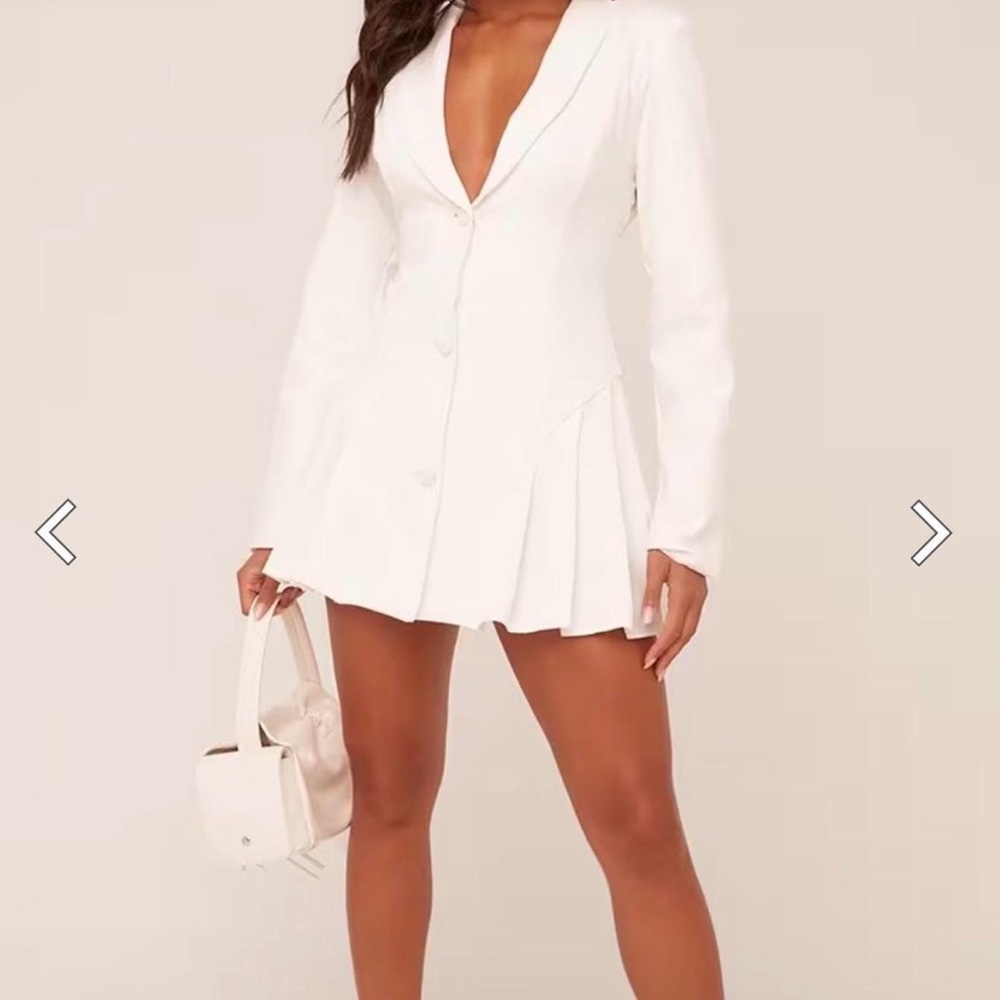 EGO Chic White Mini Blazer Dress